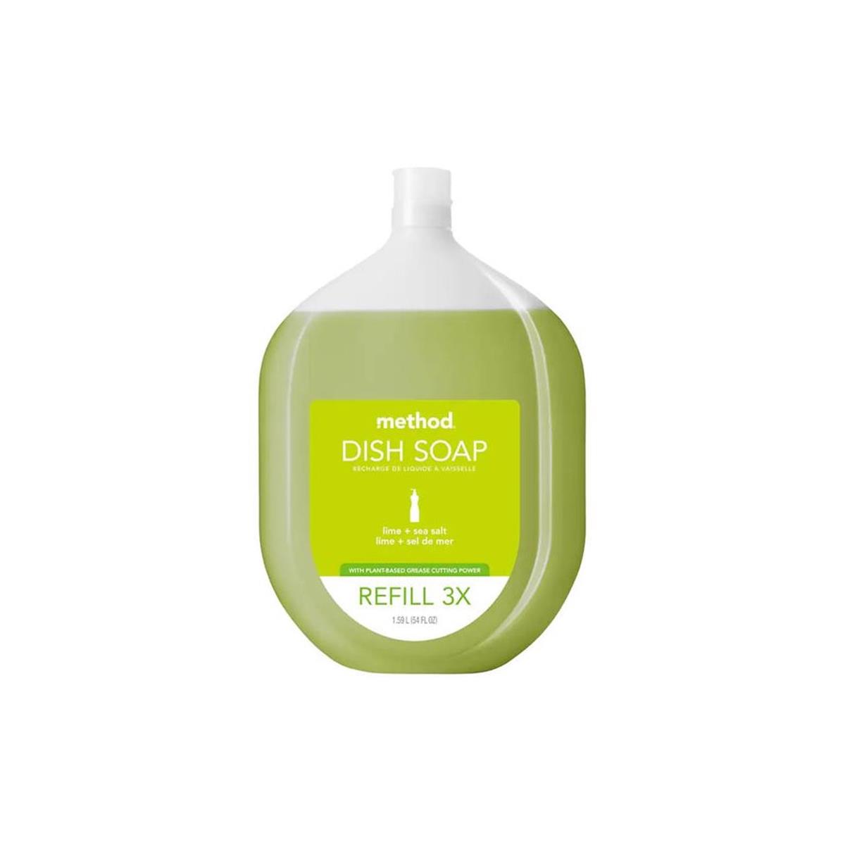 UPC 843536105753 product image for Method Products 1025116 54 oz Dish Soap Refill, Lime & Sea Salt pack of 4 | upcitemdb.com