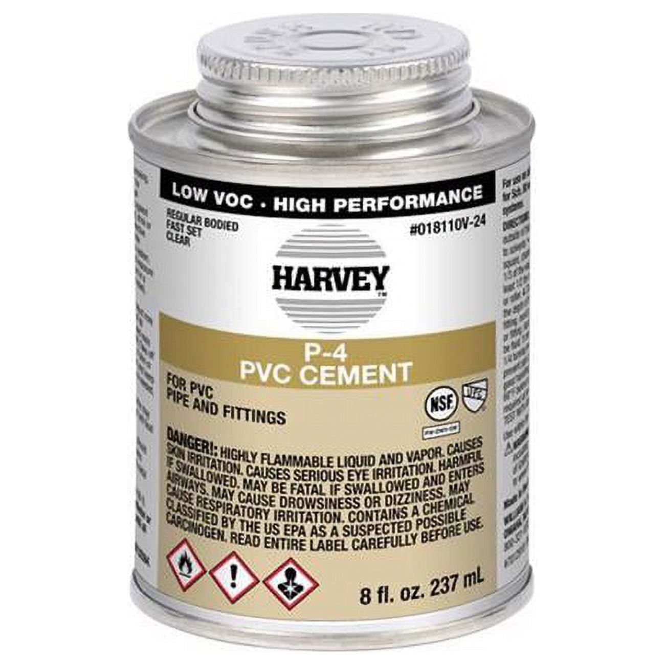 UPC 078864000092 product image for 4014673 8 oz Harvey Cement for PVC - Clear | upcitemdb.com