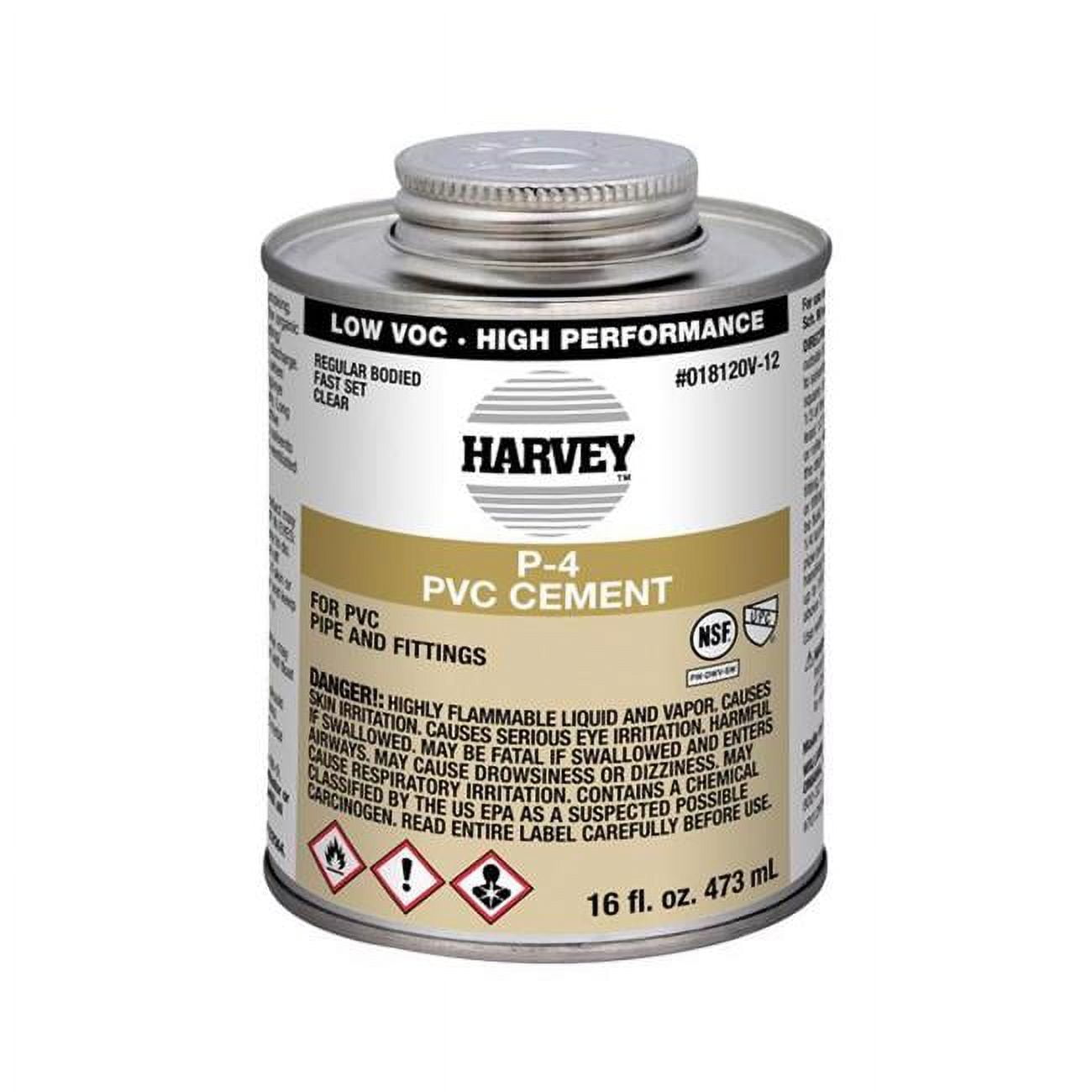 UPC 078864000115 product image for 4014674 16 oz Harvey Cement for PVC - Clear | upcitemdb.com