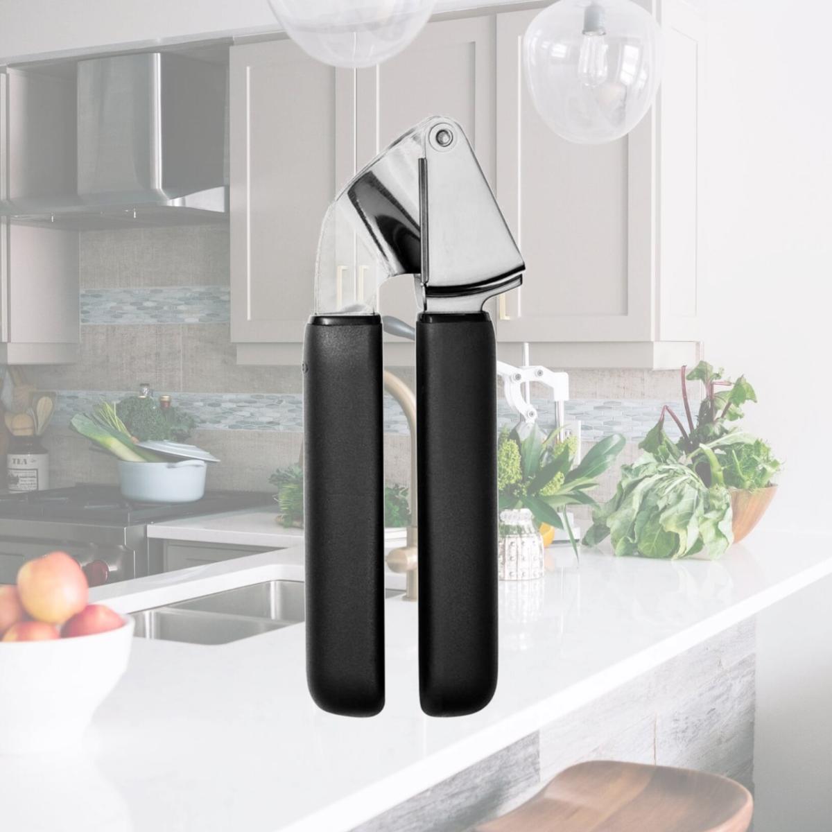 Picture of Oxo 6062132 Good Grips Rubber & Stainless Steel Garlic Press - Black