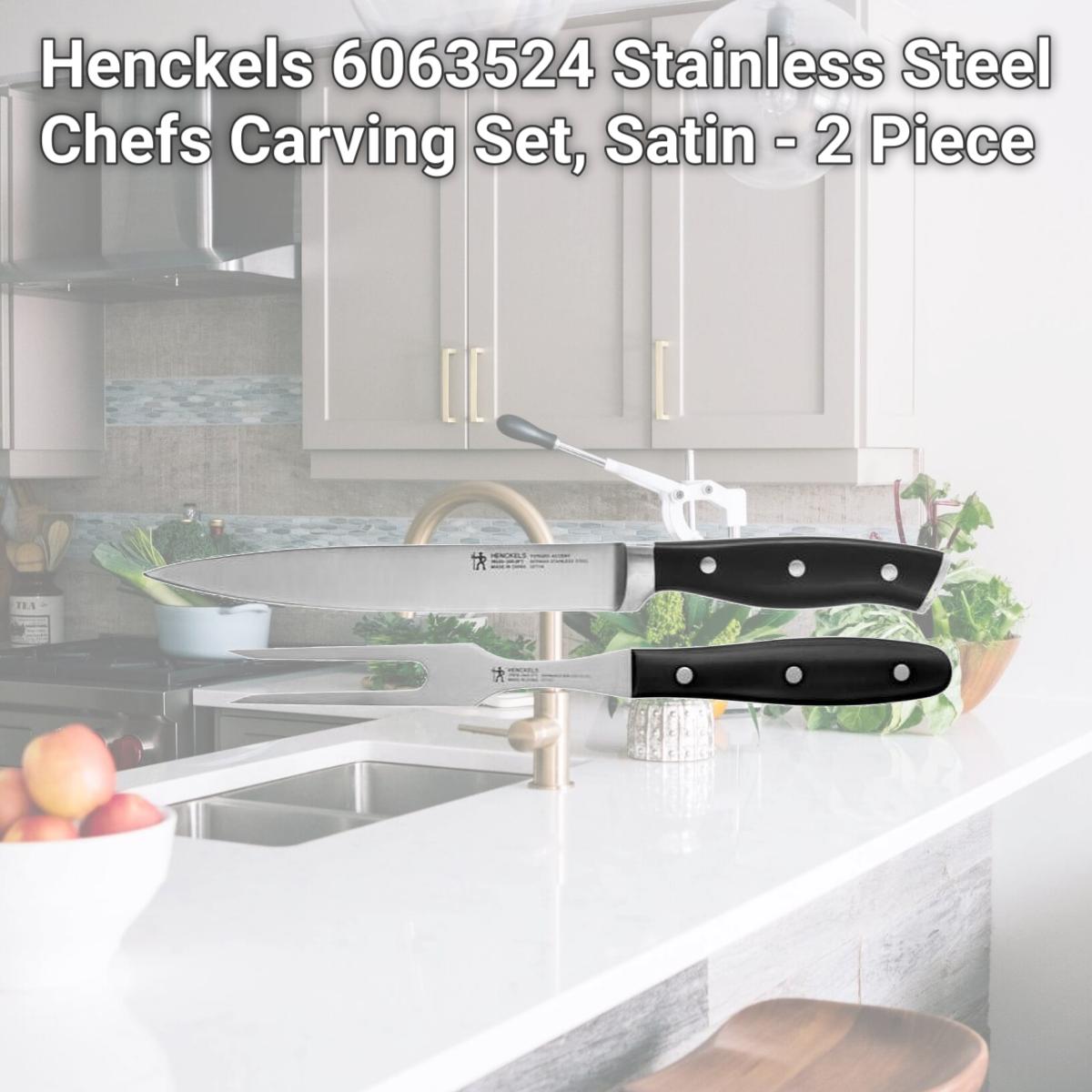 Picture of Henckels 6063524 Stainless Steel Chefs Carving Set, Satin - 2 Piece