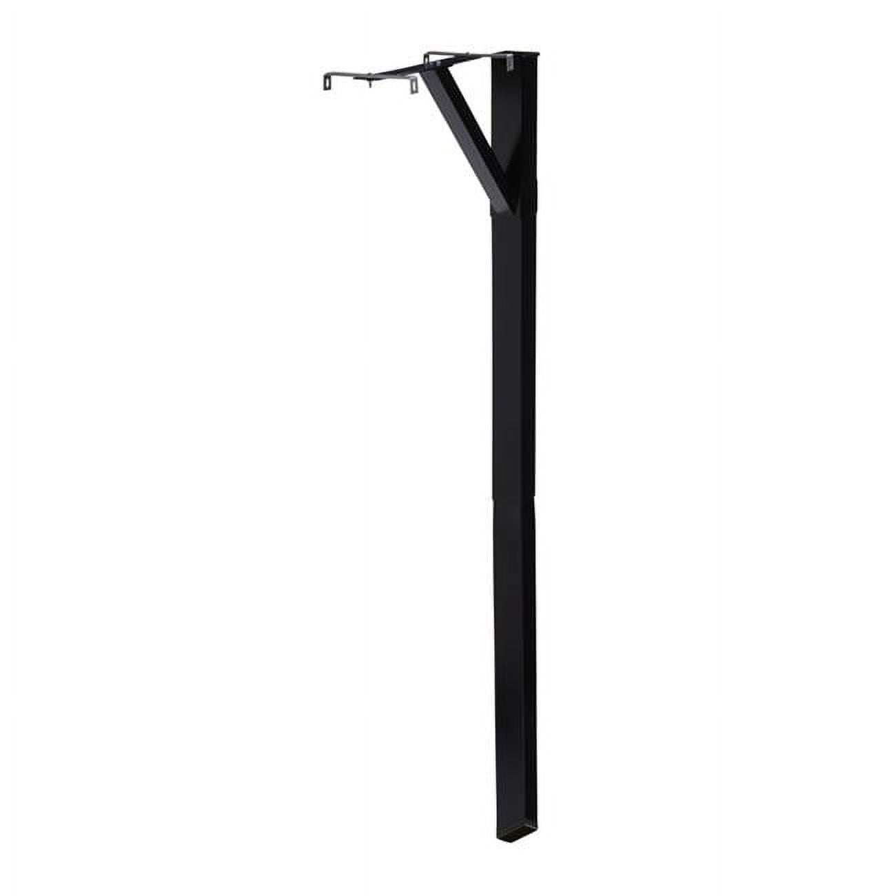 5286398 59.9 in. Powder Coated Black Steel Mailbox Post