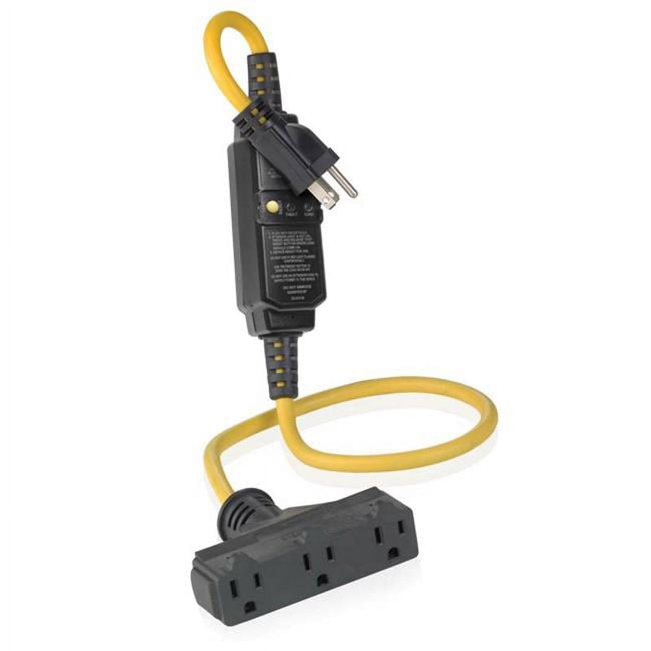 UPC 078477682968 product image for Leviton 3011648 3 ft. 14-3 SJTW Outdoor Black & Yellow Extension Cord | upcitemdb.com