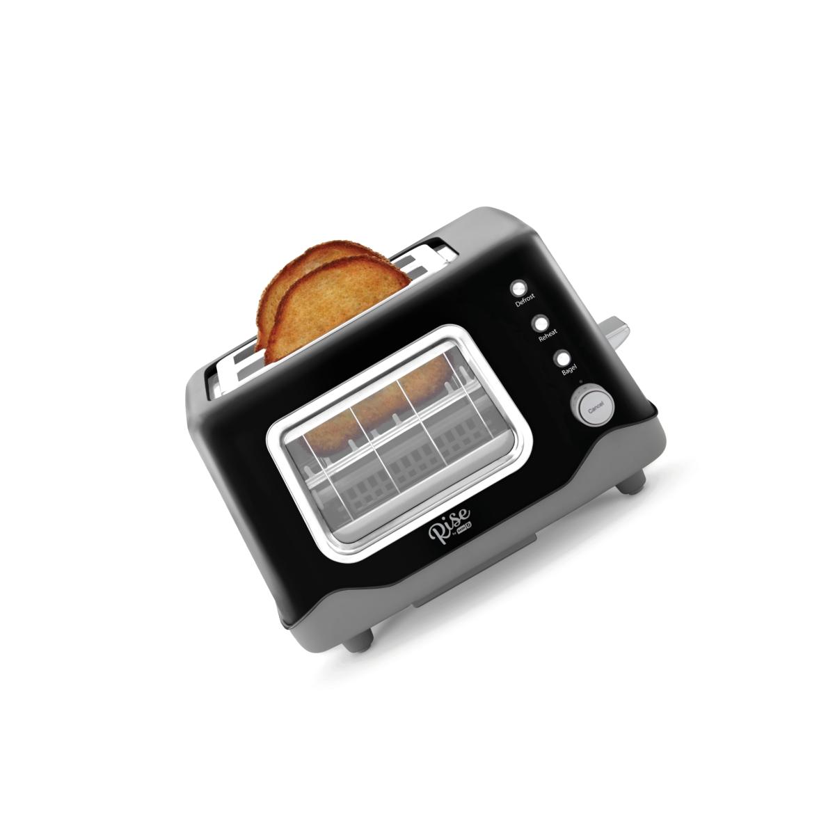 Picture of Rise by Dash 6065231 7.9 x 12.2 x 9.5 in. Metal Black 2 Slot Toaster