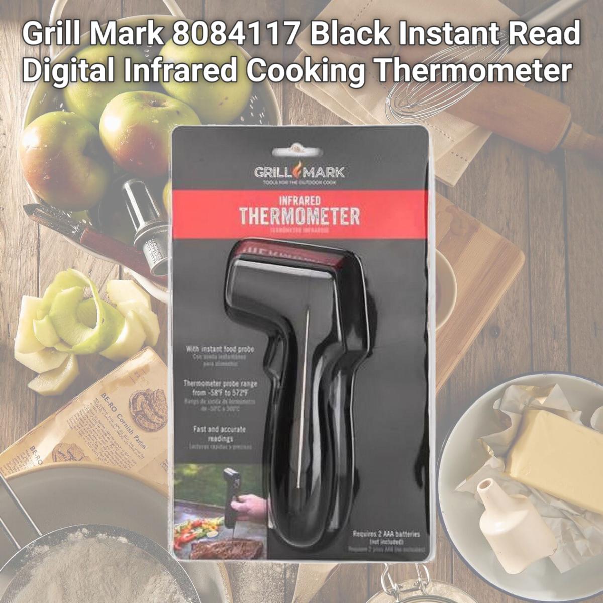 Picture of Grill Mark 8084117 Black Instant Read Digital Infrared Cooking Thermometer