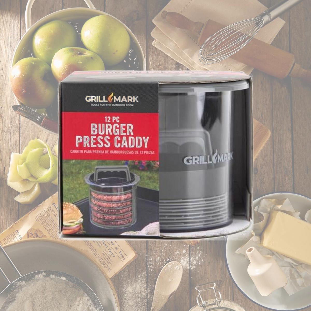 Picture of Grill Mark 8083953 Black & Gray Plastic Burger Press