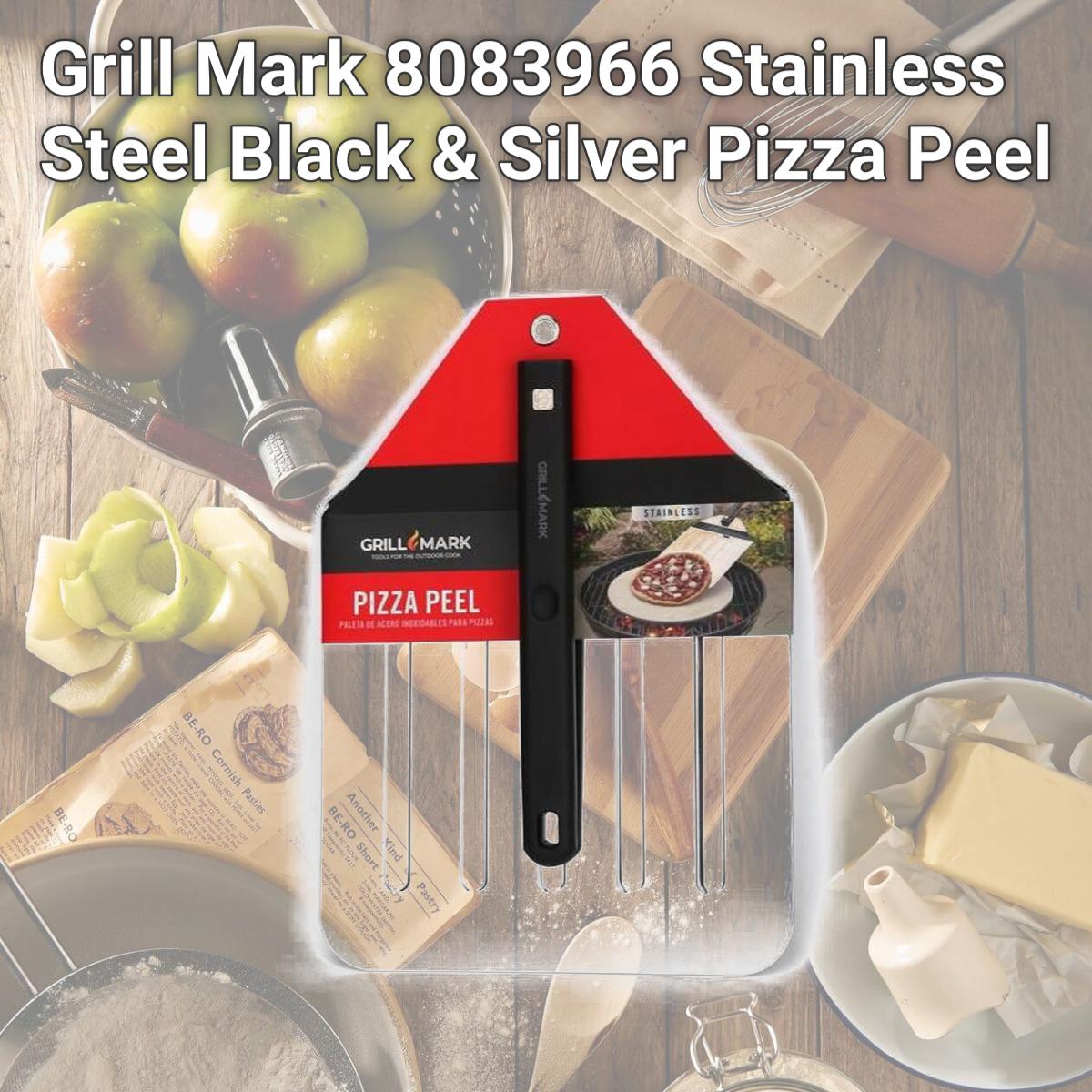 Picture of Grill Mark 8083966 Stainless Steel Black & Silver Pizza Peel