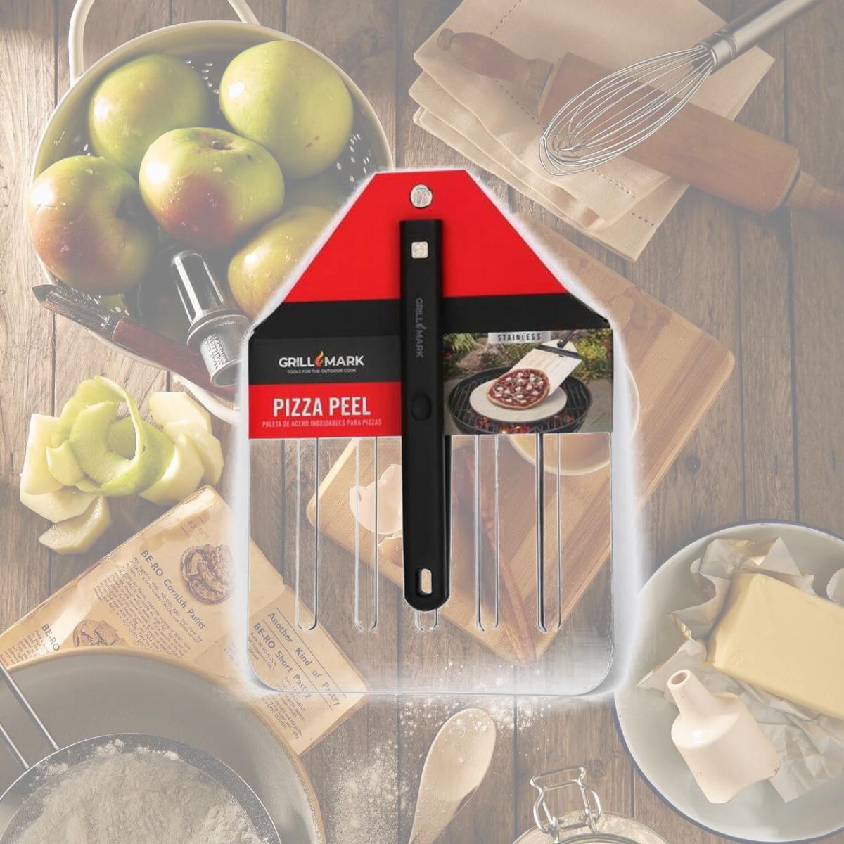 Picture of Grill Mark 8083966 Stainless Steel Black & Silver Pizza Peel