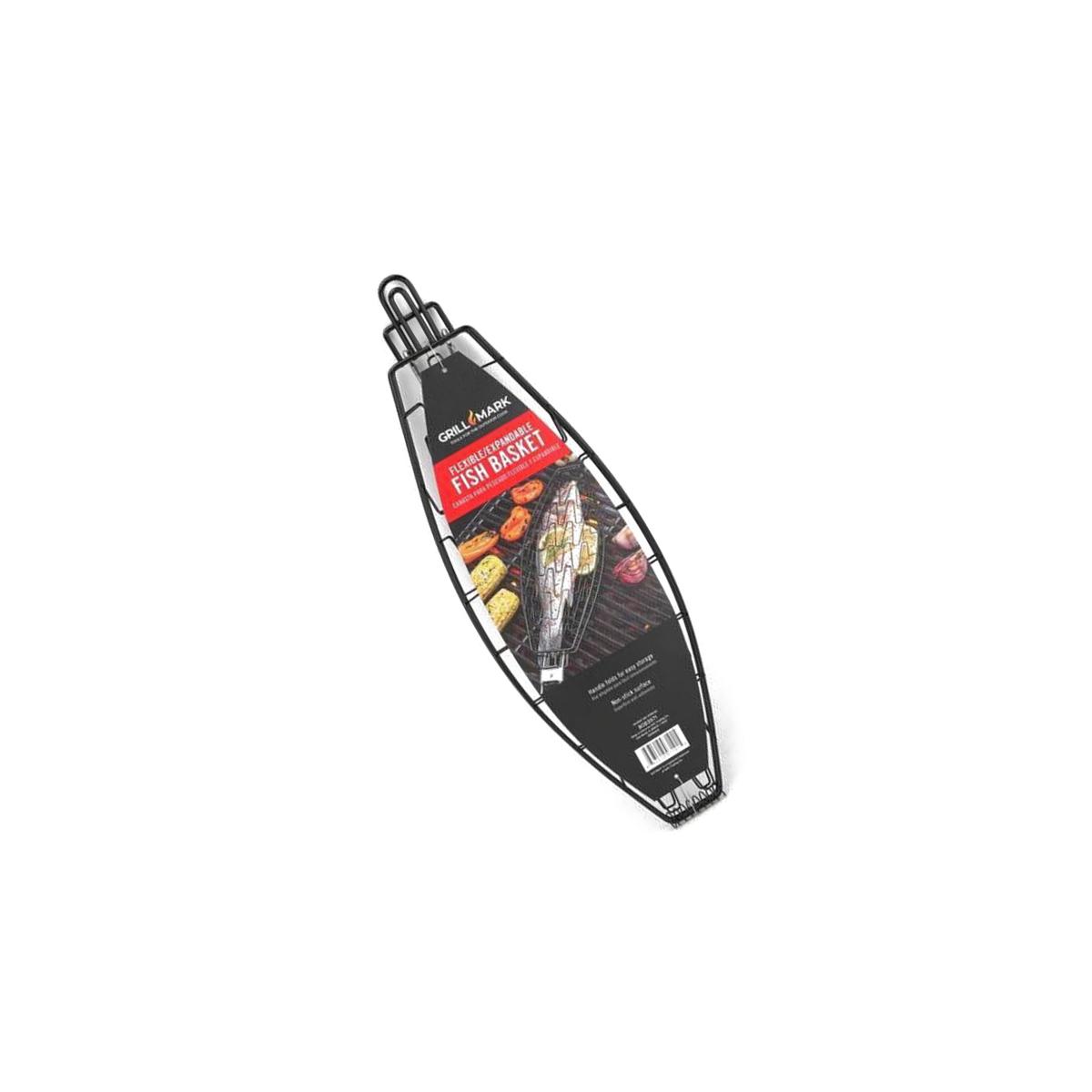 Picture of Grill Mark 8083971 Black & Silver Steel Fish Basket