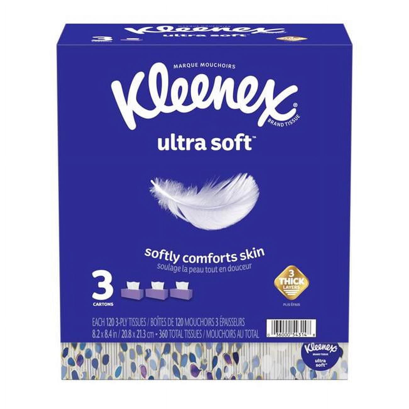 UPC 036000543148 product image for 1026608 Ultra Soft Facial Tissue, 120 Count - Pack of 8 | upcitemdb.com