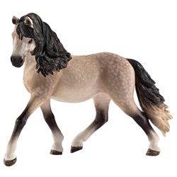9019062 Horse Club Andalusian Mare Horse Toy Plastic, Black & Tan - Pack of 5