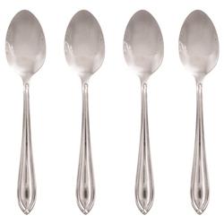 UPC 733652100421 product image for 6068042 Ginger Stainless Steel Casual Dinner Spoon Set, Silver - 4 Piece | upcitemdb.com