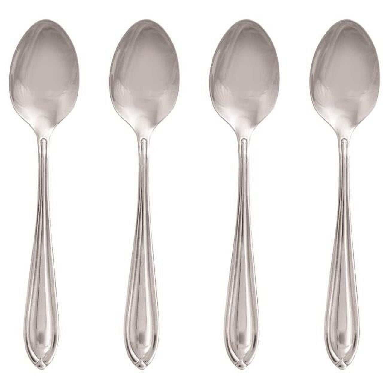 UPC 733652100438 product image for 6068043 Stainless Steel Casual Teaspoon Set, Silver - 4 Piece | upcitemdb.com