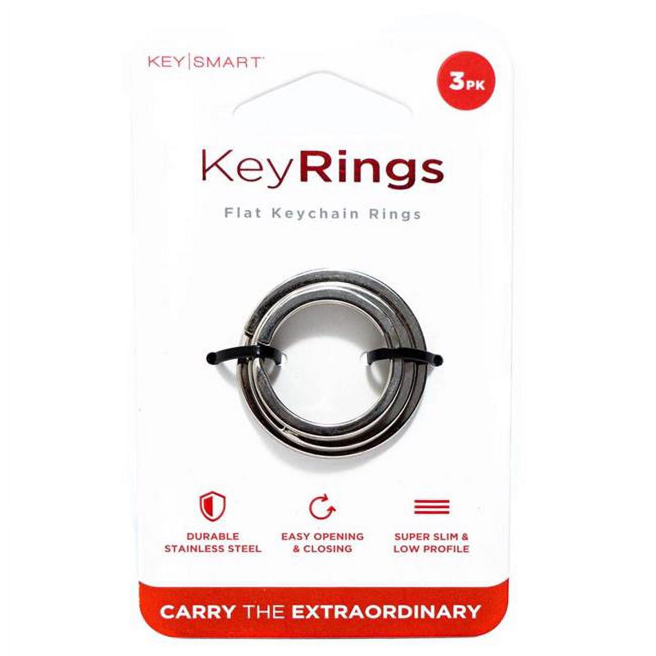 Stainless Steel Key Ring, Silver