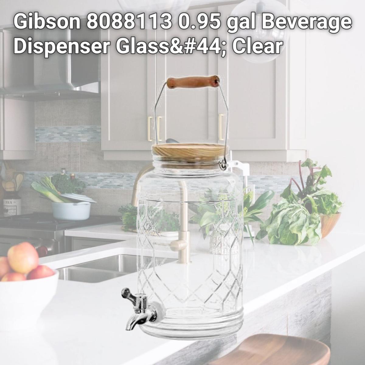 Picture of Gibson 8088113 0.95 gal Beverage Dispenser Glass, Clear