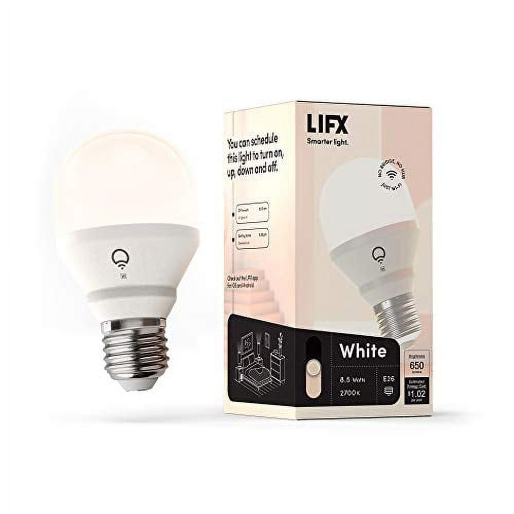 3011608 A19 E26 Medium Smart-Enabled LED Smart Bulb, Warm White - 50W Equivalence