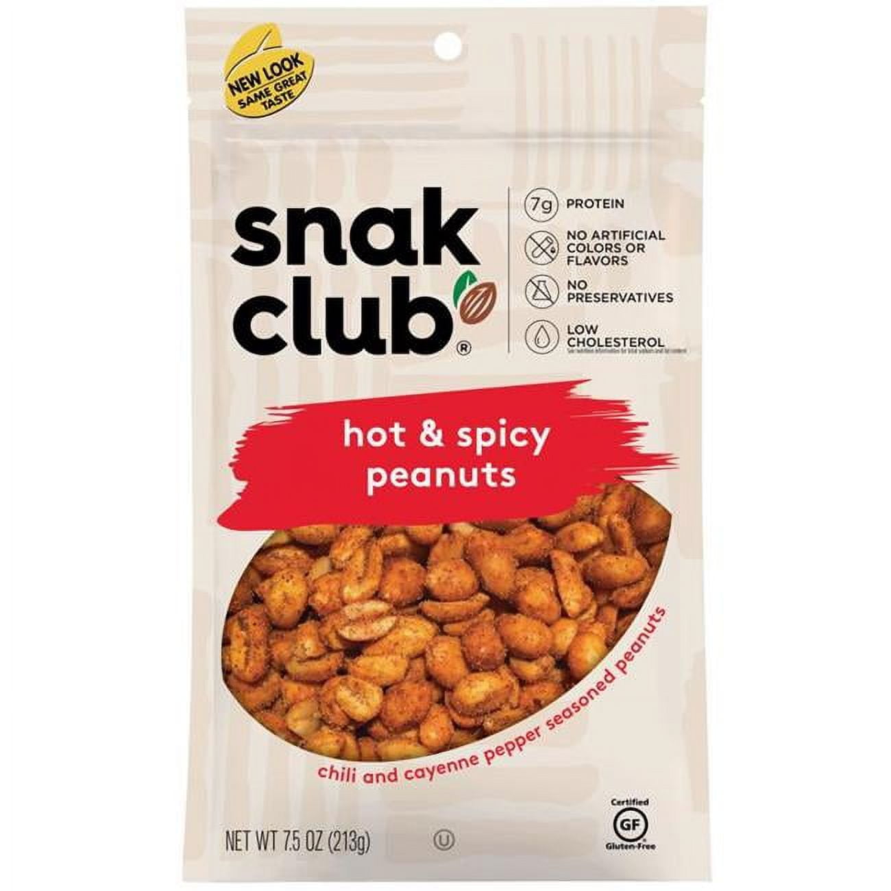 UPC 087076211493 product image for 6065522 7.5 oz Bagged Hot & Spicy Peanuts Snacks - Pack of 6 | upcitemdb.com