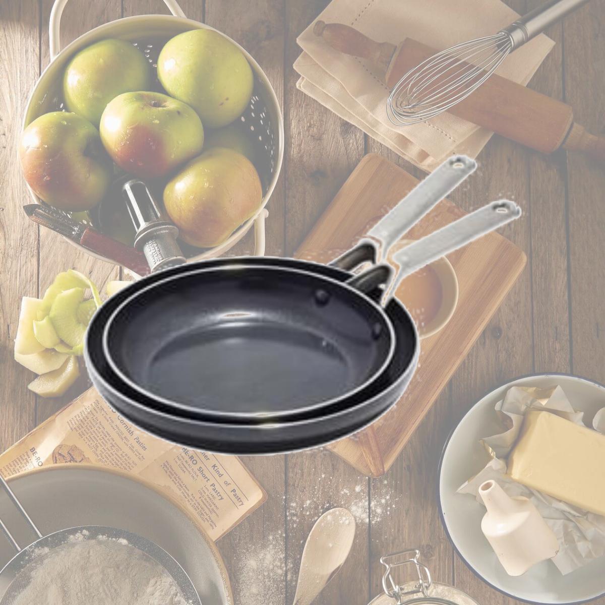 Picture of Oxo 6066520 Agility Ceramic Fry Pan Set, Black