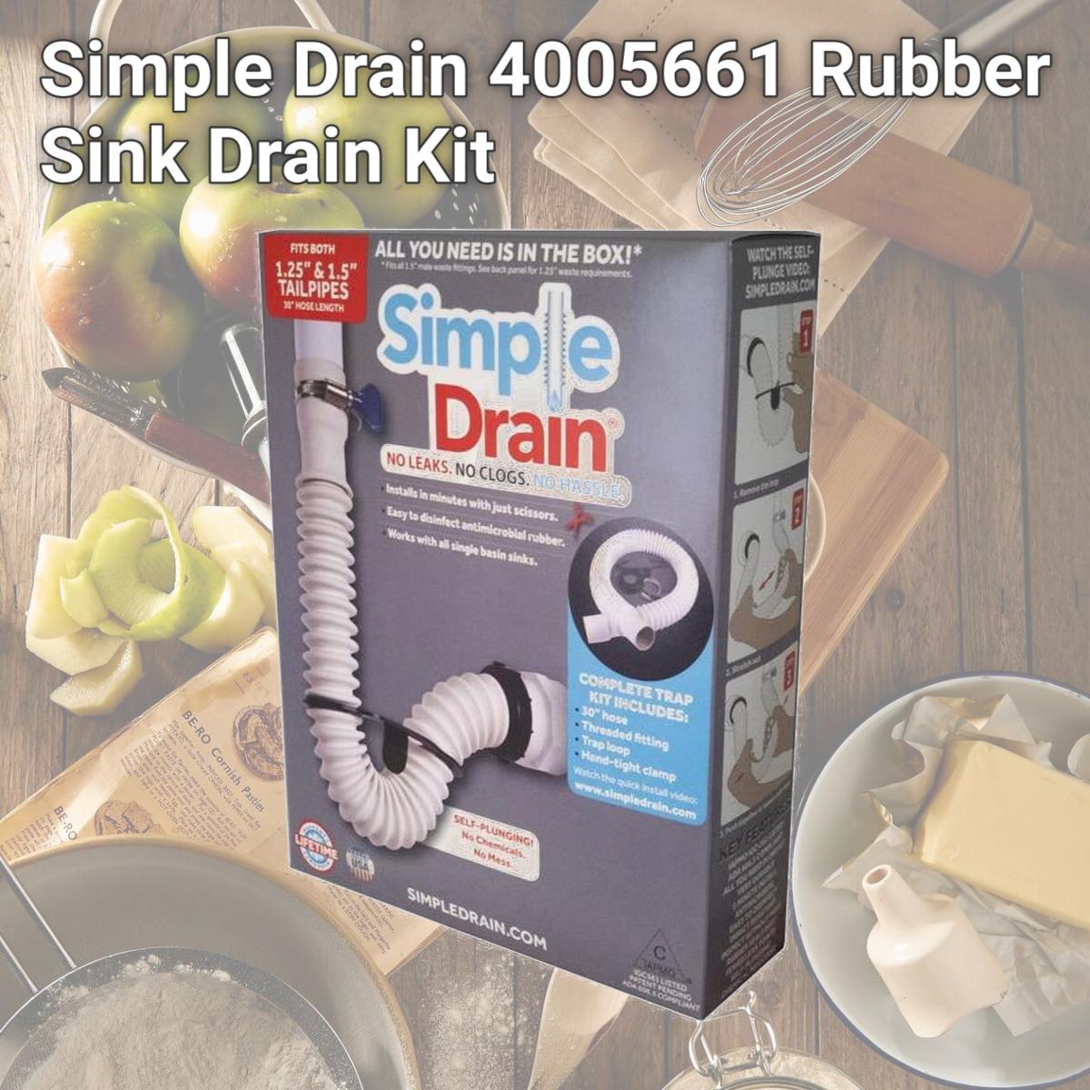 Picture of Simple Drain 4005661 Rubber Sink Drain Kit