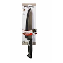 6066855 8 in. Farberware Edgekeeper Stainless Steel Slicer Knife, Black & Silver - 2 Piece