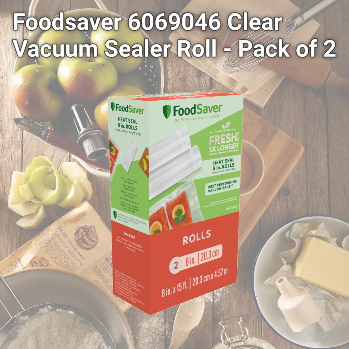 Picture of Foodsaver 6069046 Clear Vacuum Sealer Roll - Pack of 2