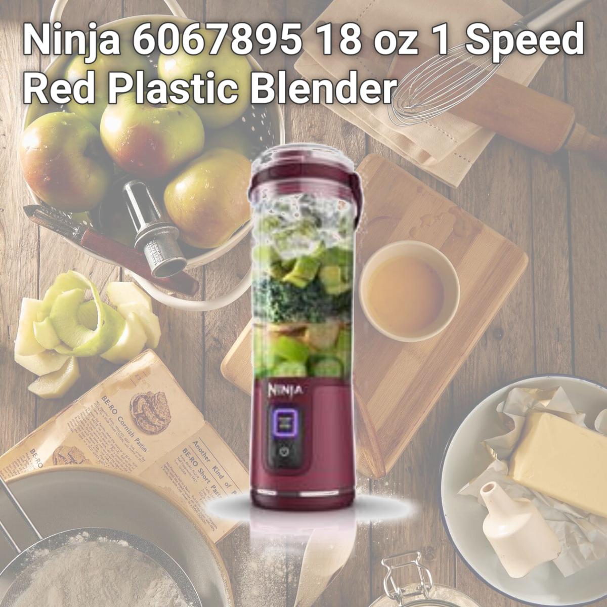 Picture of Ninja 6067895 18 oz 1 Speed Red Plastic Blender