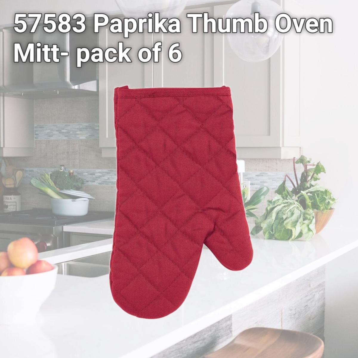 Picture of Ritz 57583 Paprika Thumb Oven Mitt- pack of 6