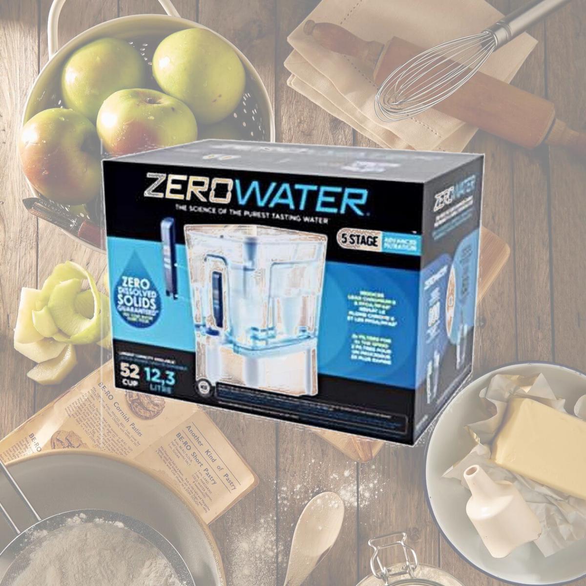 Picture of Zerowater 4020738 Ready-Read 52 Cups Water Filtration Dispenser, Blue & White
