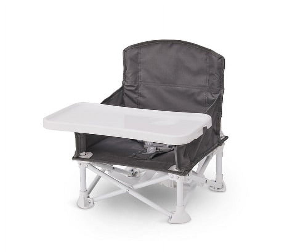 5043182 My Chair Metal & Nylon Portable Booster Seat, Gray