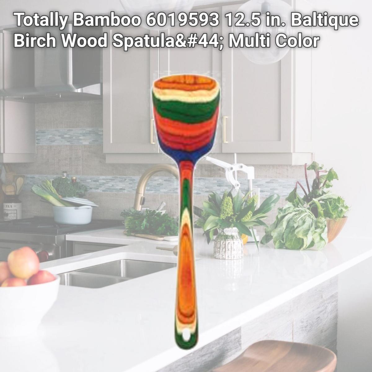 Picture of Totally Bamboo 6019593 12.5 in. Baltique Birch Wood Spatula, Multi Color 