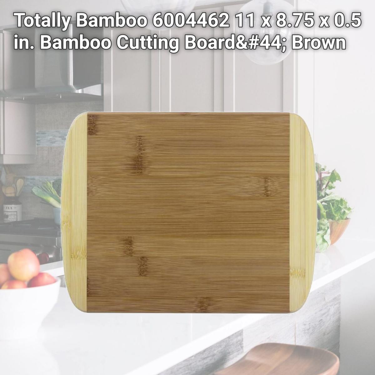 Picture of Totally Bamboo 6004462 11 x 8.75 x 0.5 in. Bamboo Cutting Board, Brown