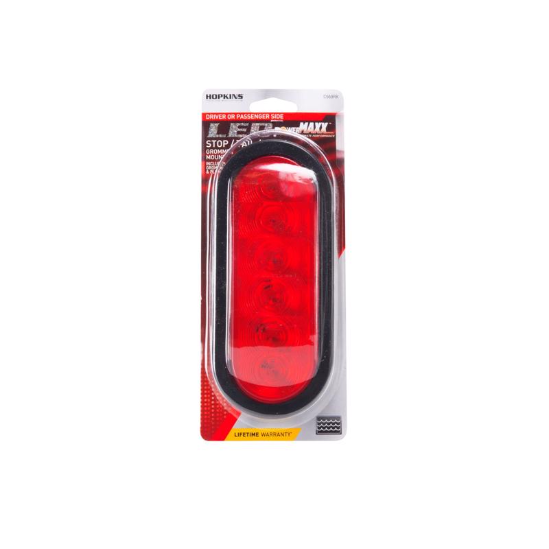 8098336 Red Oval Stop, Tail & Turn LED Light - Pack of 2