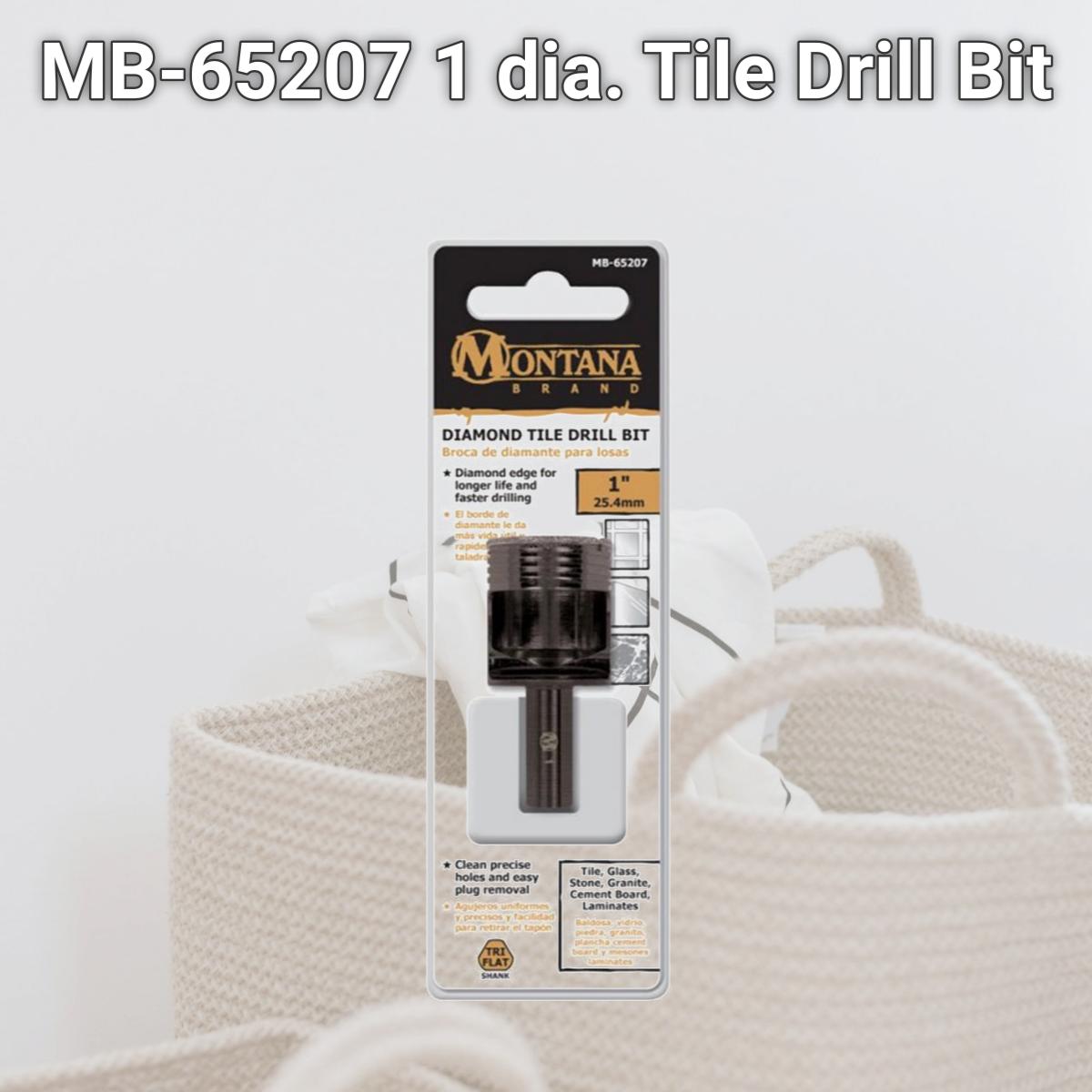 Picture of Diamond Tile MB-65207 1 dia. Tile Drill Bit