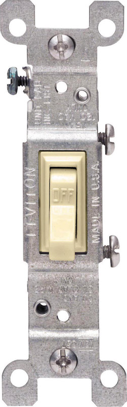 UPC 078477003268 product image for Leviton 3201811 15A Single Pole Toggle AC Quiet Switch, Ivory - Pack of 10 | upcitemdb.com