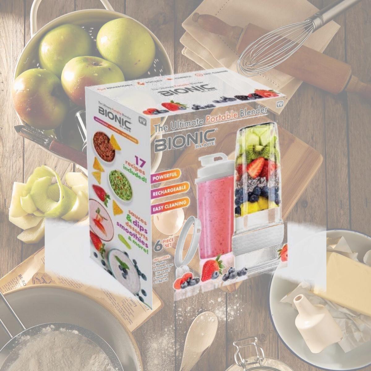 Picture of Bell & Howell 6054515 490 ml White Plastic Blender - 6 Piece