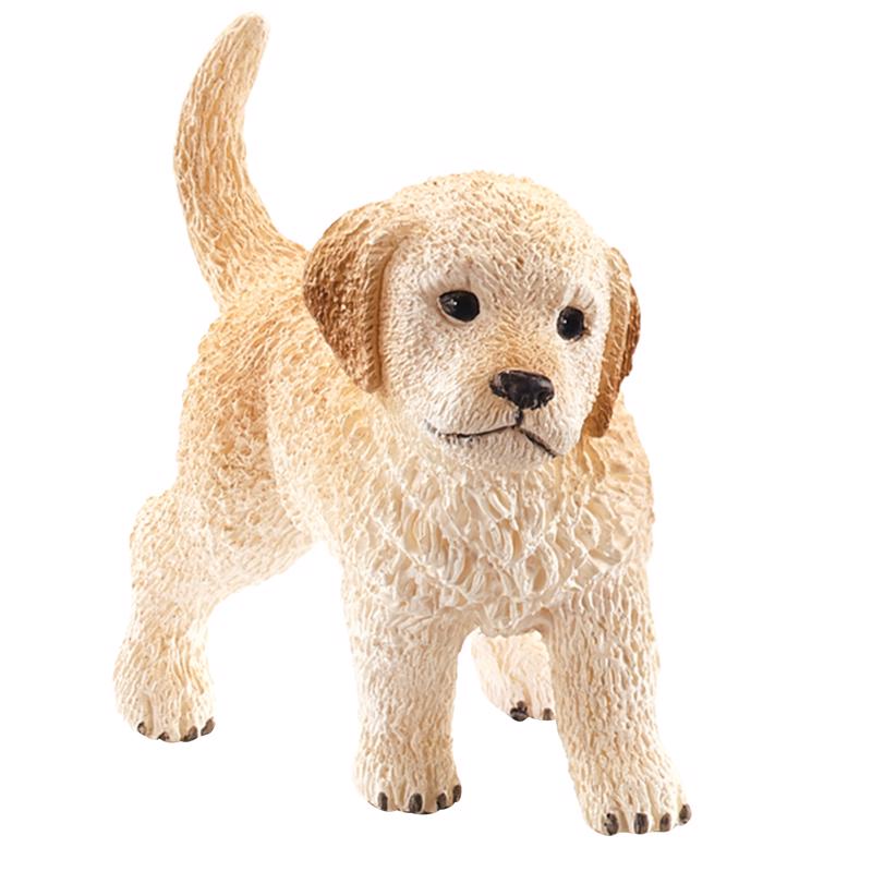 9019188 Farm World Plastic Golden Retriever Puppy Toy, Brown & White - Case of 5