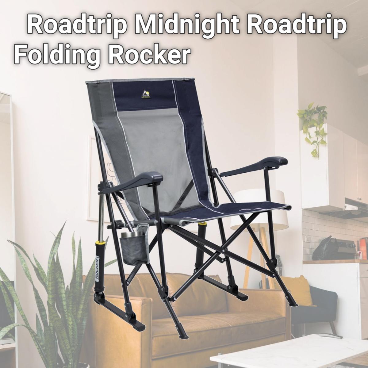 Picture of GCI Outdoor 8032429 Roadtrip Midnight Roadtrip Folding Rocker