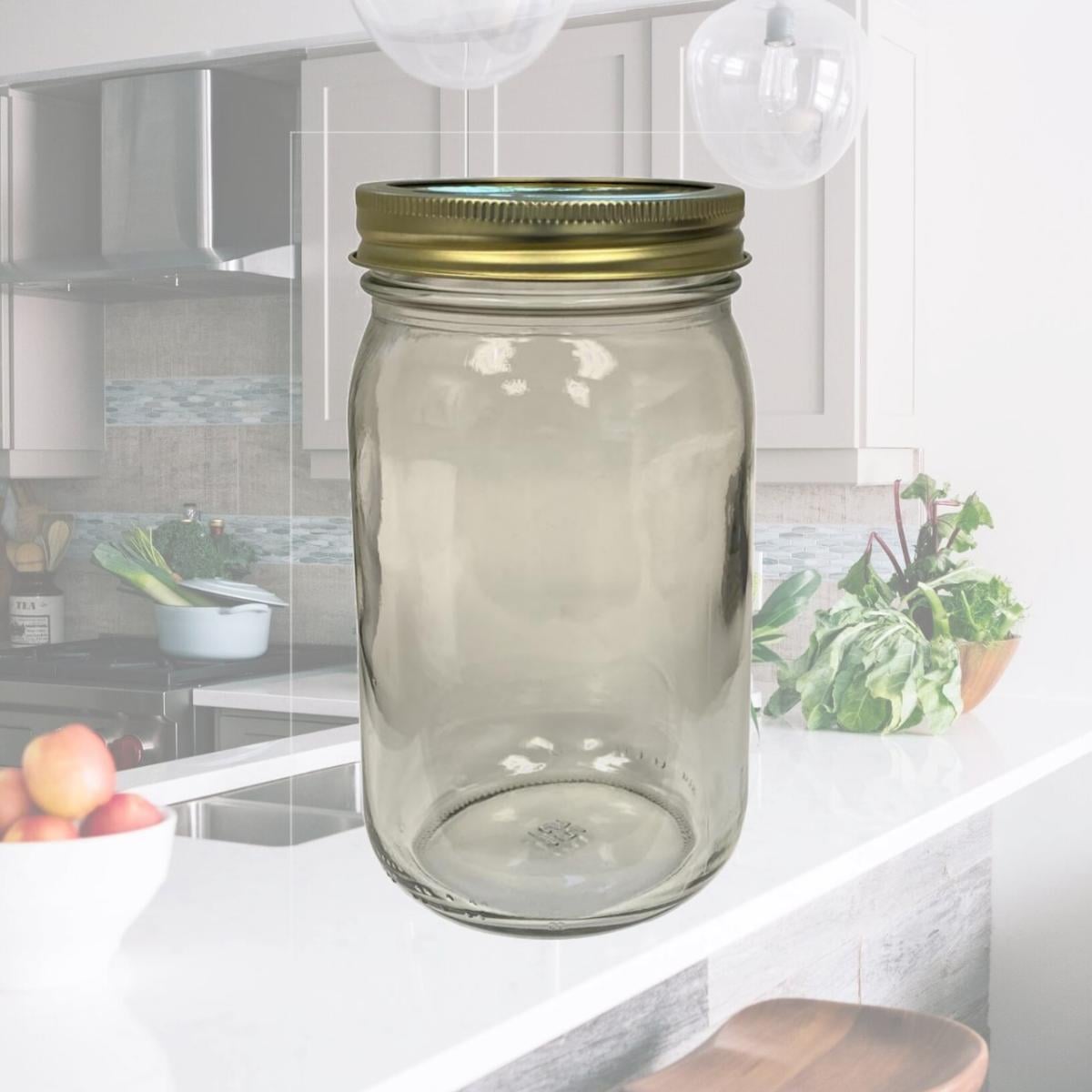 Picture of Anchor Hocking 6074291 32 oz Wide Mouth Canning Jar - Pack of 12