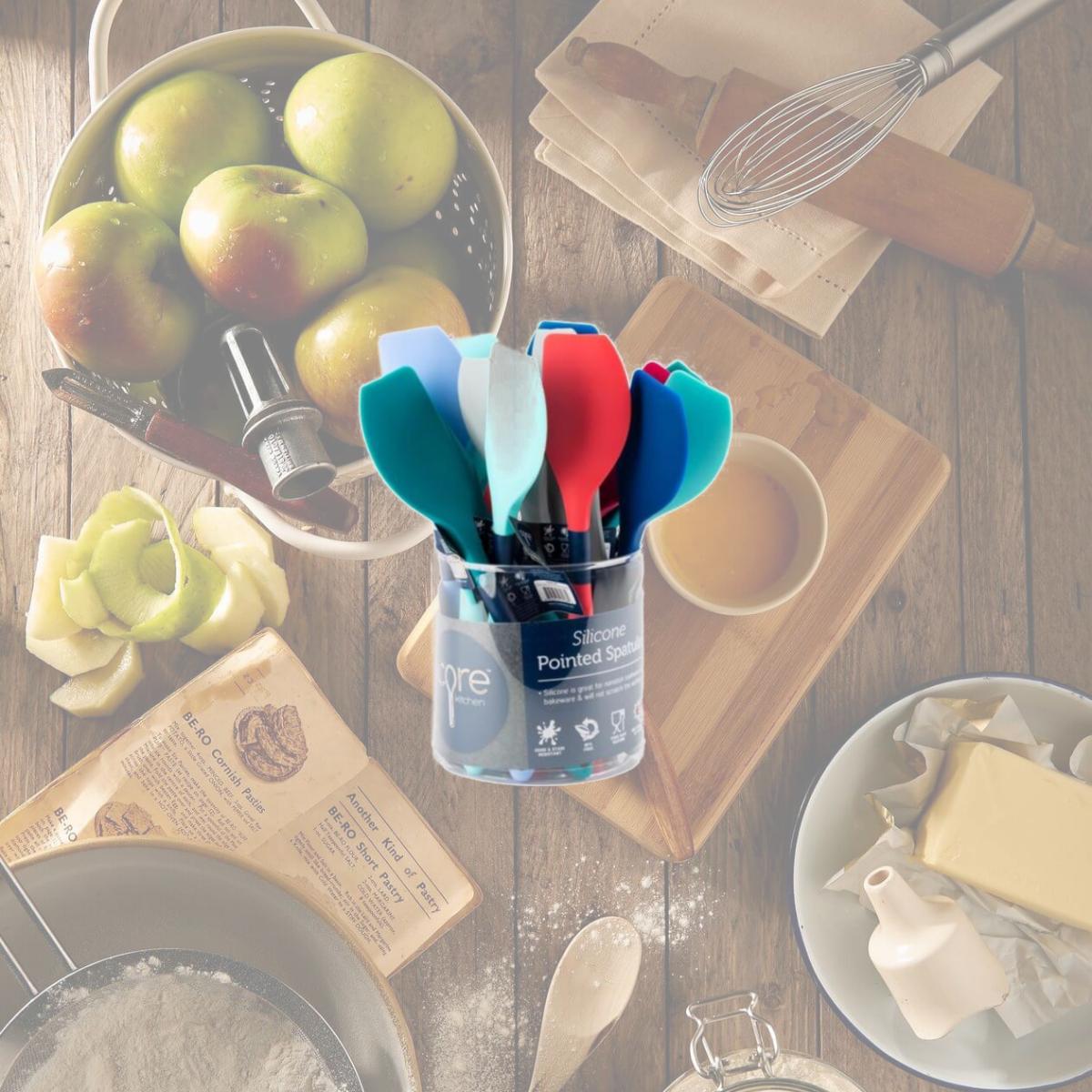 Picture of Core Home 6076406 Silicone Pointed Spatula, Assorted Color - Case of 18