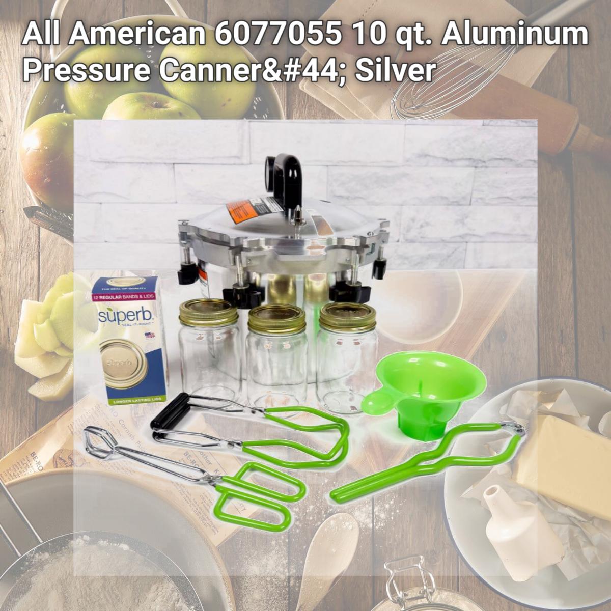 Picture of All American 6077055 10 qt. Aluminum Pressure Canner, Silver