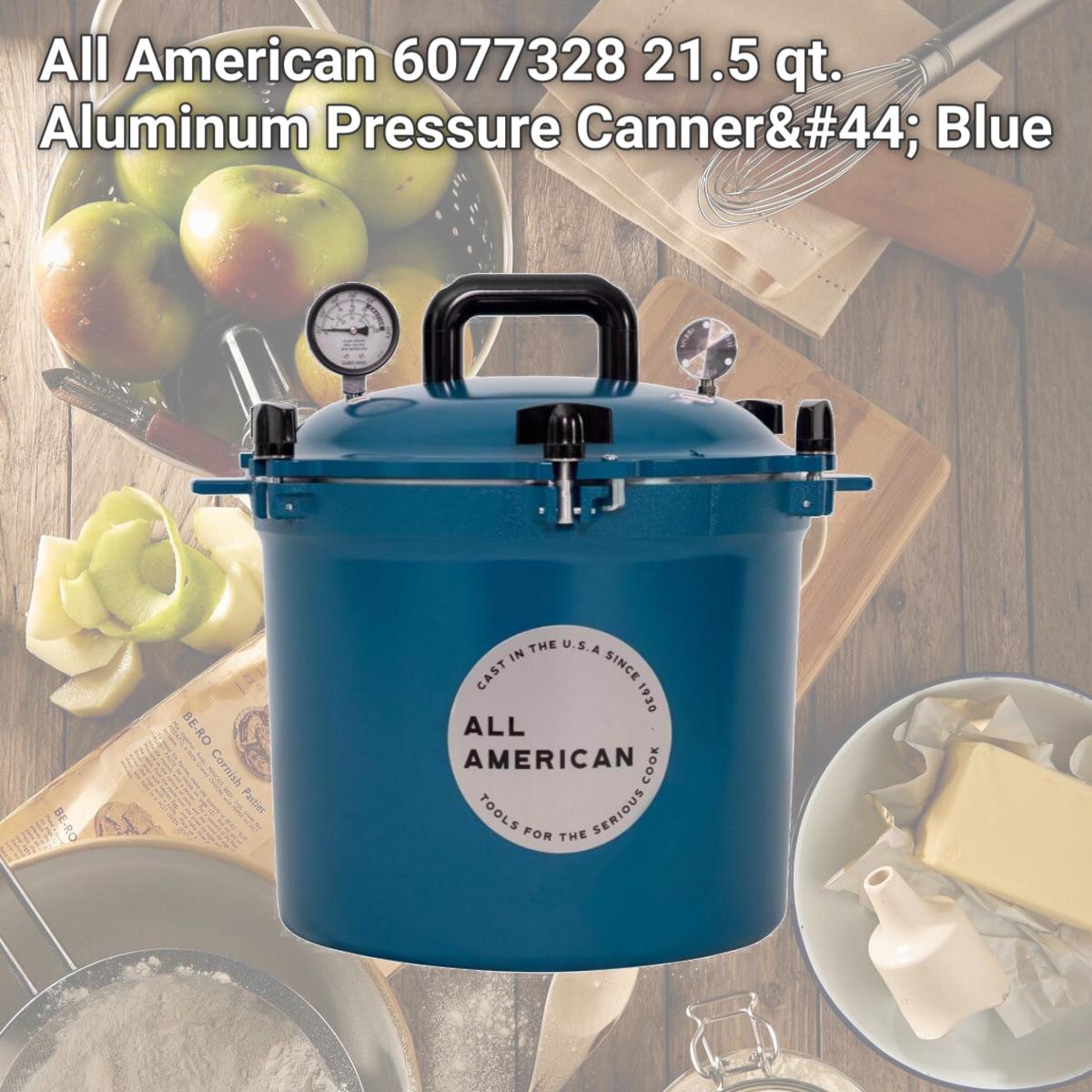 Picture of All American 6077328 21.5 qt. Aluminum Pressure Canner, Blue