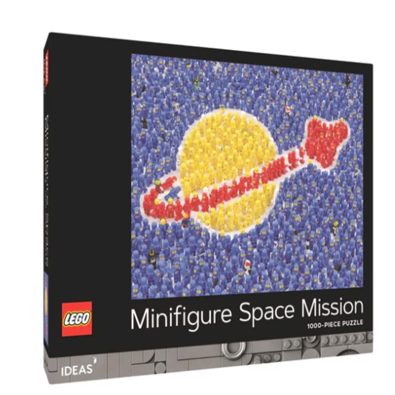 9097273 1000 Piece Minifigure Space Mission Puzzle - Multi Color - Cardboard & Plastic