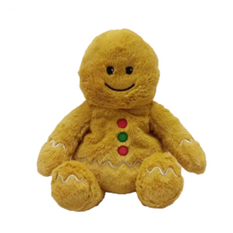 Gingerbread Boy Stuffed Animals Plush Toy - Brown