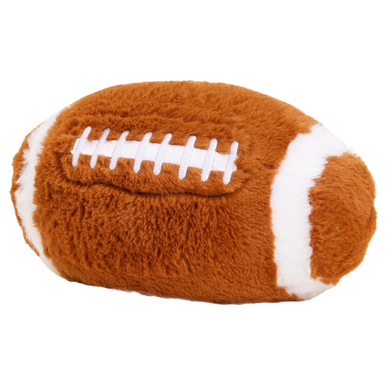 9098677 Football Stuffed Animal Plush Toy - Brown & White
