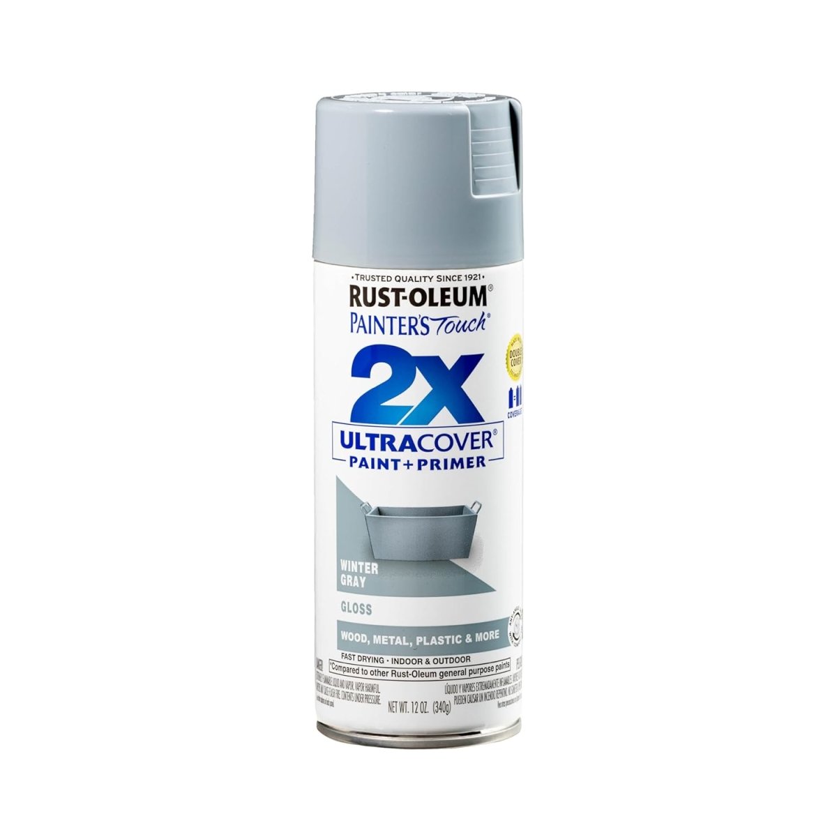 UPC 020066387389 product image for 1395854 Painters Touch 2X Ultra Cover Paint Plus Primer Winter Gray Gloss Spray  | upcitemdb.com