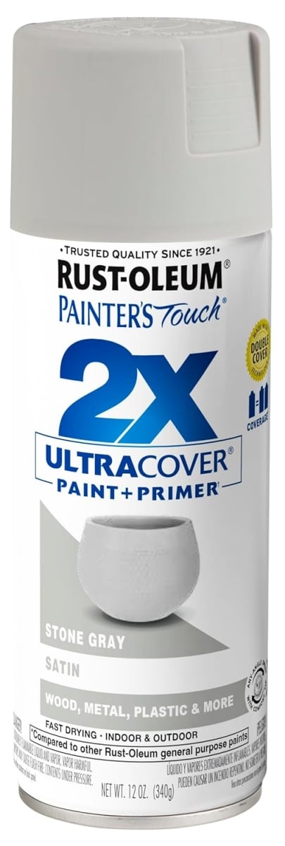 UPC 020066387013 product image for 1396142 Painters Touch 2X Ultra Cover Paint Plus Primer Stone Gray Satin Spray P | upcitemdb.com