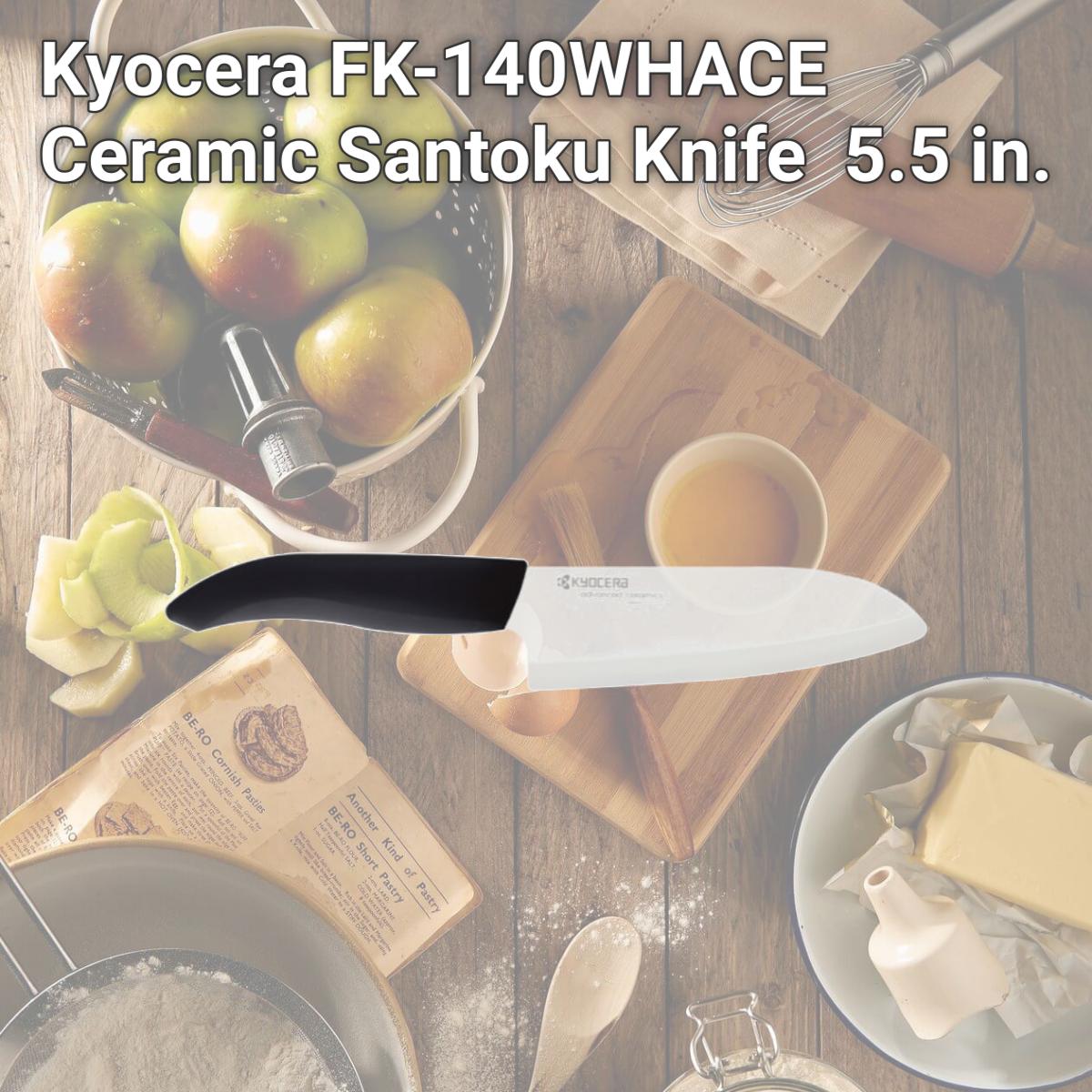 Picture of Kyocera FK-140WHACE Ceramic Santoku Knife  5.5 in.