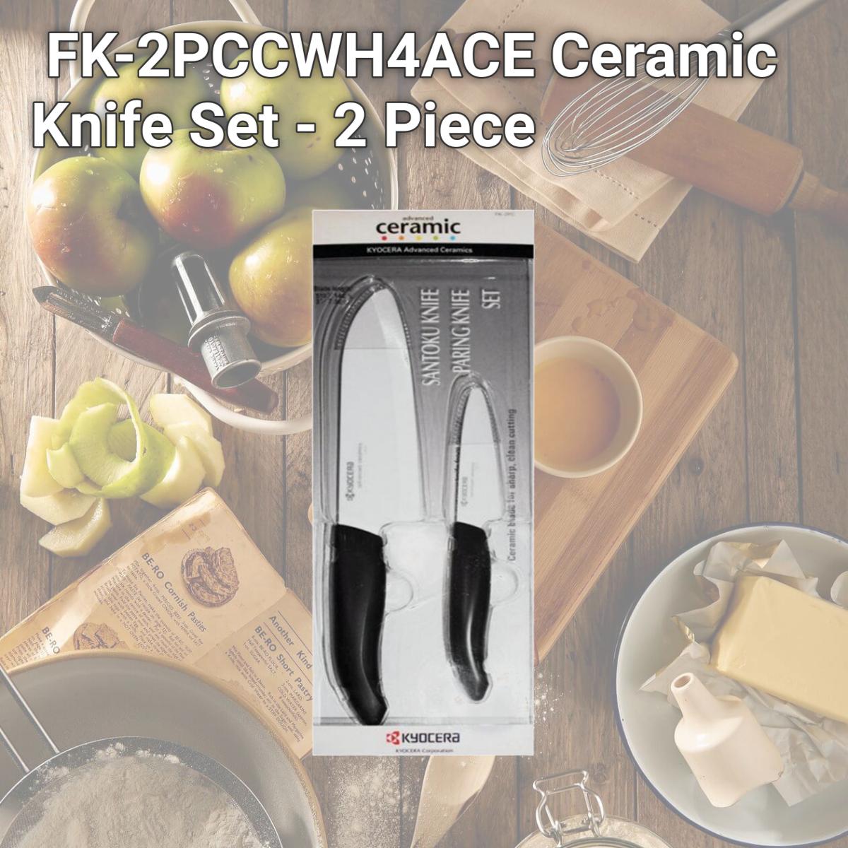 Picture of Kyocera FK-2PCCWH4ACE Ceramic Knife Set - 2 Piece