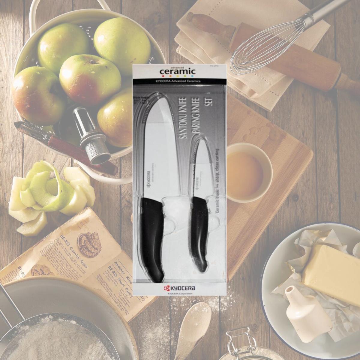 Picture of Kyocera FK-2PCCWH4ACE Ceramic Knife Set - 2 Piece