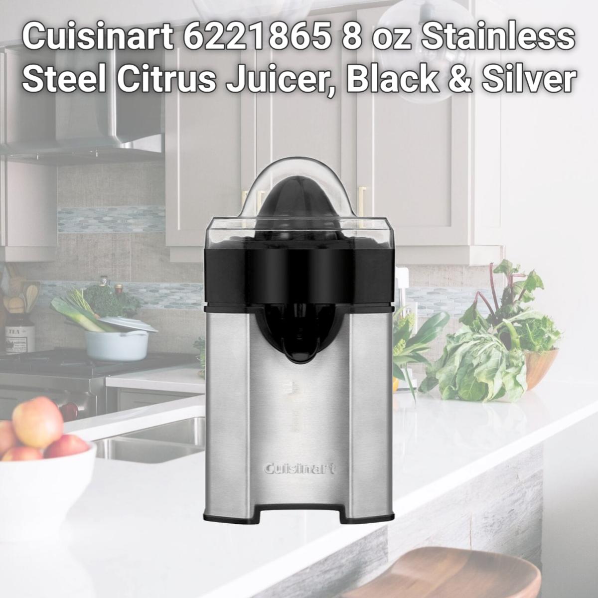 Picture of Cuisinart 6221865 8 oz Stainless Steel Citrus Juicer, Black & Silver
